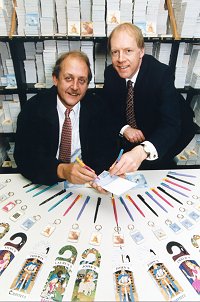 Phil Pennant, AbraCARDabra (UK) Ltd with Malcolm Vaughan, Business Link Coventry