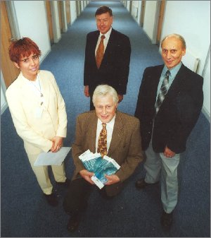  (left to right) Debbie McIlhone (PPD), Clive Benfield, David Jones (PPD). Front: Colin MacLeod