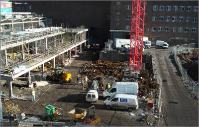 Work in the Lower Precinct