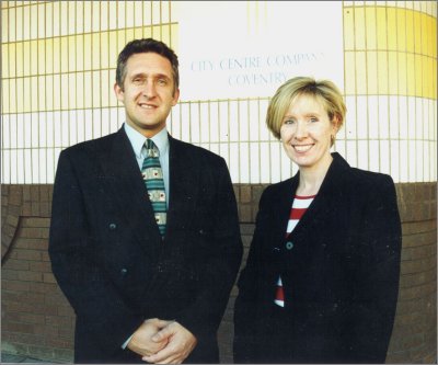 Paul Harris with Liz Millett of the City Centre Company