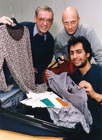 David Telling, Coventry Clothing Centre with Mick Page, Business Link and Taj Chahal, Link Clothing