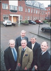 Lodders partners: Nigel Phillips, Rod Bird, David Lodder (front), Richard Ollis and Martin Green