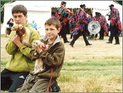 Ferrets and Morris Dancers mark the opening of the green