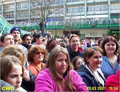 Hear'Say visit to Coventry - 29 March 2001 - Waiting Fans