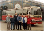 Malcolm Curtis with friends and Barton Bus