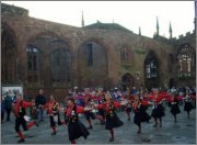 Seargant Musgrave dancing in Coventry Cathedral