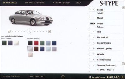 Jaguar website