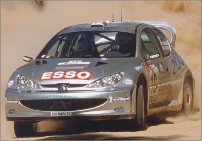 Peugeot rally car