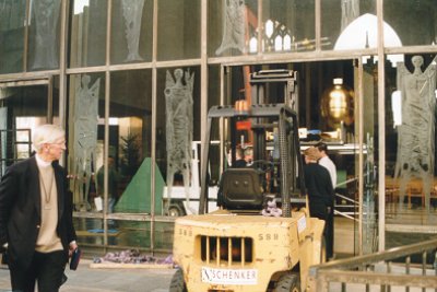 The cross and orb in Coventry Cathedral