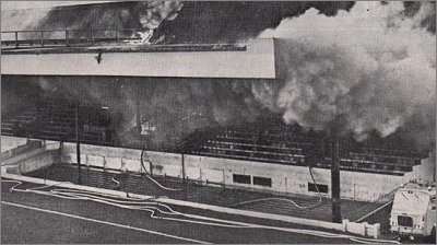 FIRE IN THE MAIN STAND March 1968