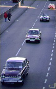 Cars on last year's motorcade