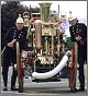 Old Fire Engine at the Motorcade