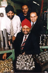 Harbinder Singh Kundi, Paranjit Singh Kundi, Ashwani Rishi Raj and (front) Tarsem Singh Kundi