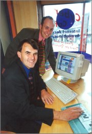 Richard Hooper (top) and Ken Marshall (seated)