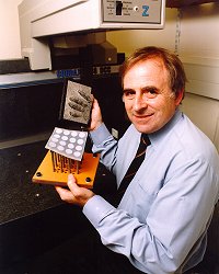 Dr Smith with toy model and new engineering tool