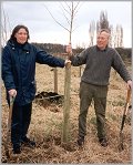 Tree planting at Hope Wood, Brandon Marsh - 20 Mar 99