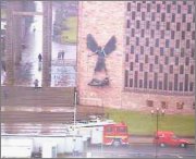 Fire engines at Coventry Cathedral